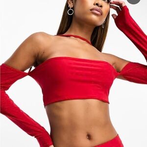 Red Crop Top